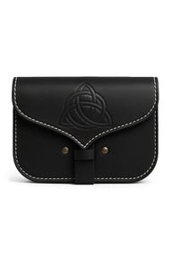 Celtic bag triquetra, black