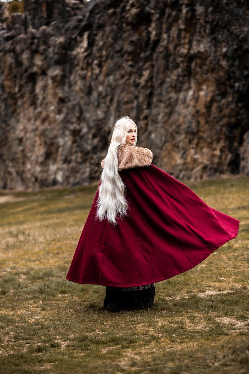 Fur coat John, red