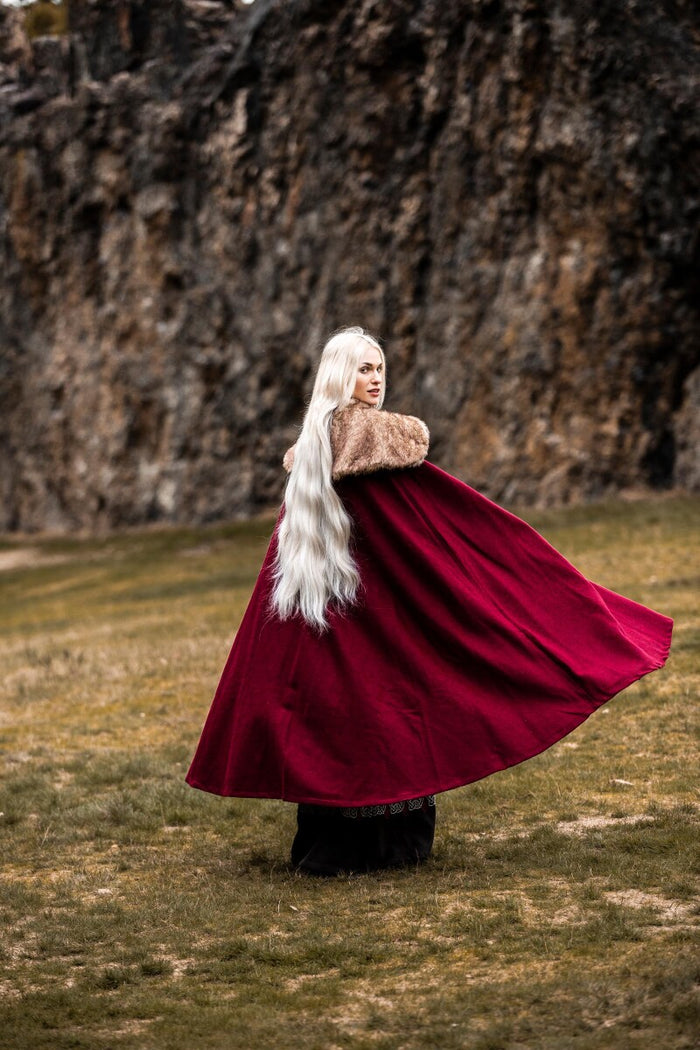 Fur coat John, red