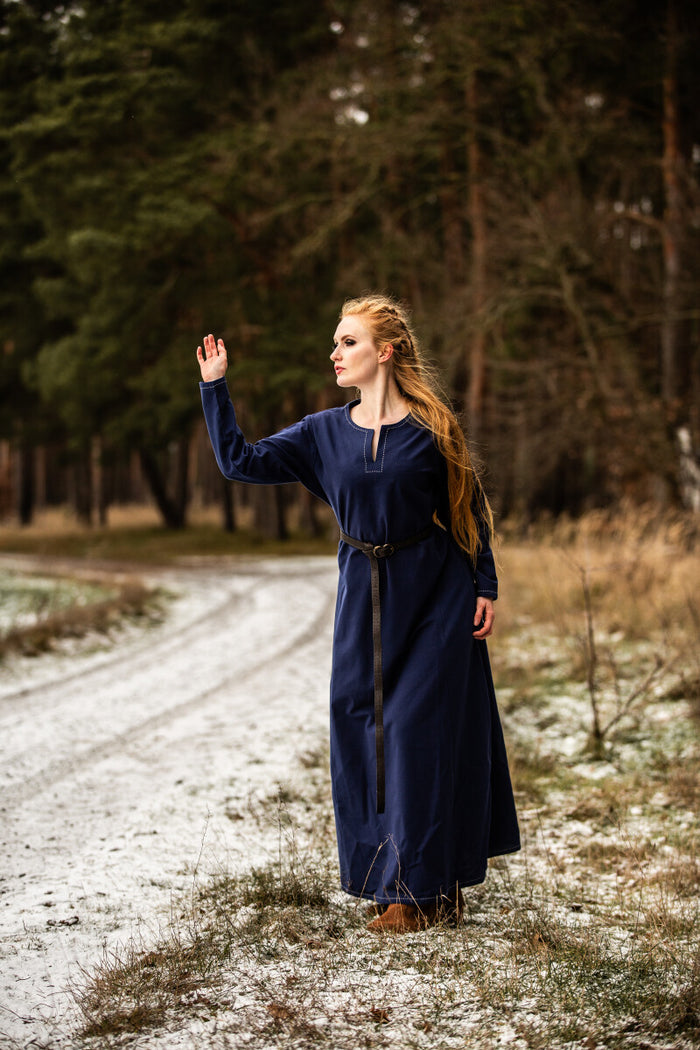 Viking jurk Borghild, blauw