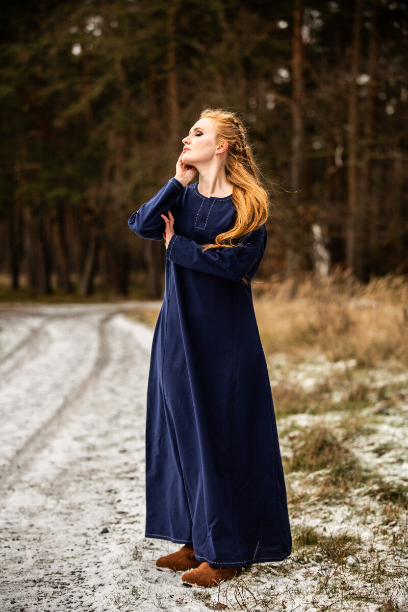 Viking jurk Borghild, blauw