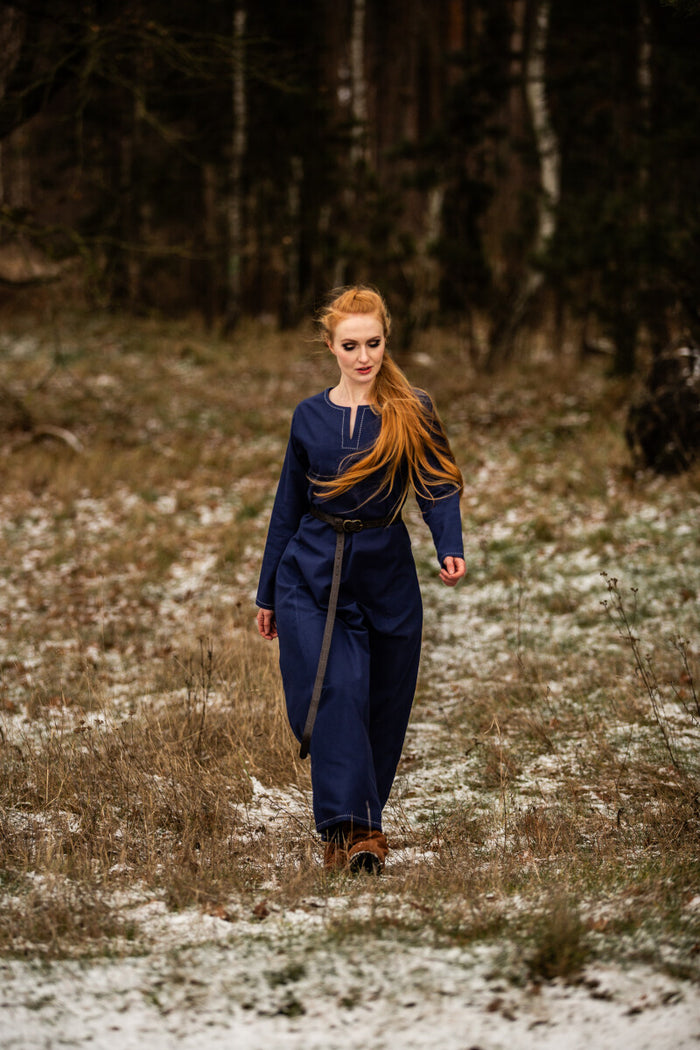 Viking jurk Borghild, blauw