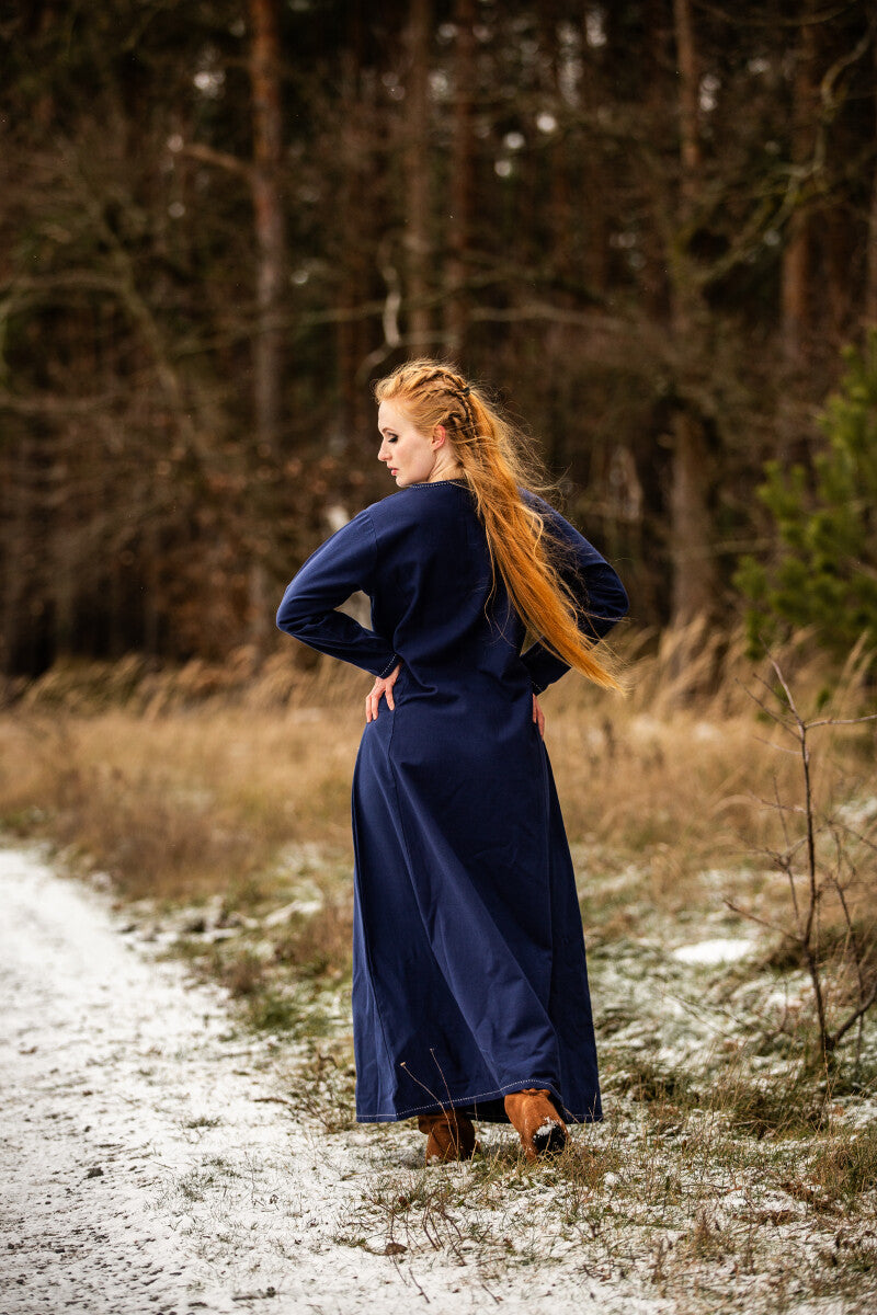 Viking jurk Borghild, blauw