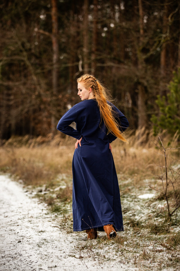 Viking jurk Borghild, blauw