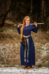 Viking dress Borghild, blue
