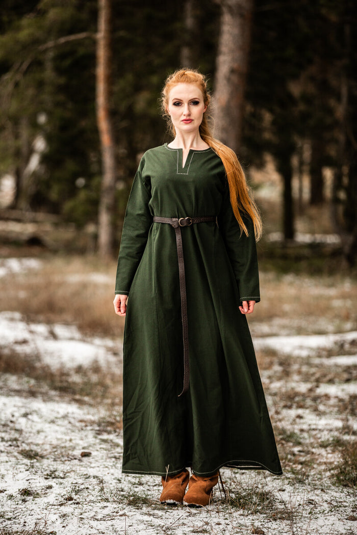 Viking jurk Borghild, groen
