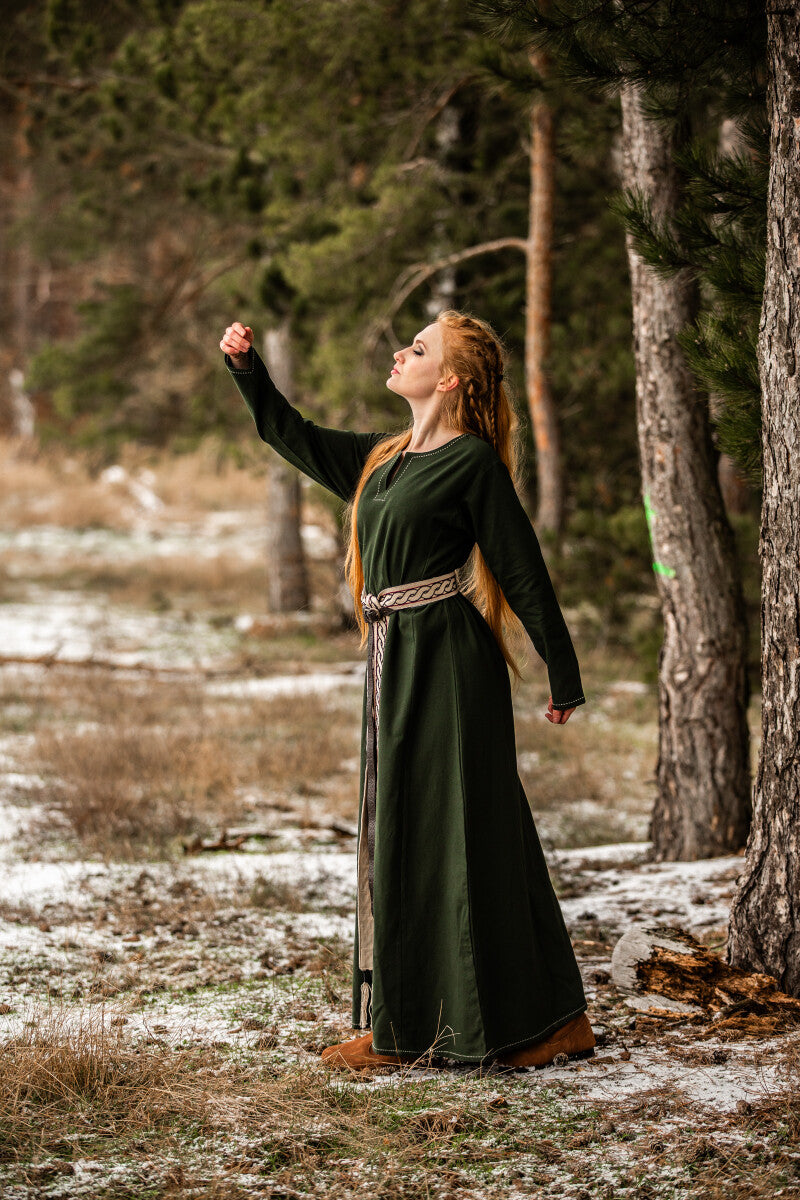 Viking jurk Borghild, groen