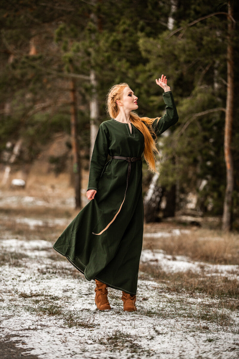 Viking jurk Borghild, groen