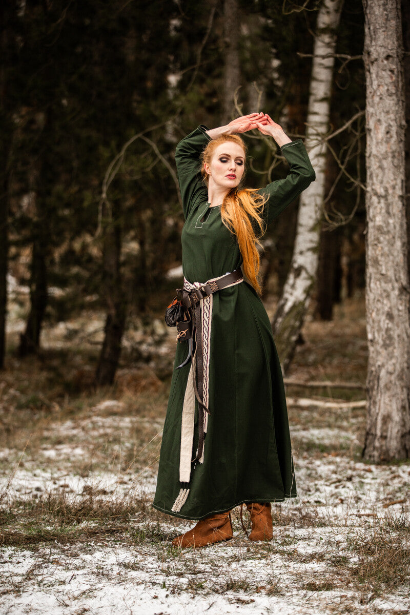 Viking jurk Borghild, groen
