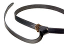 Viking belt Smolensk, black leather