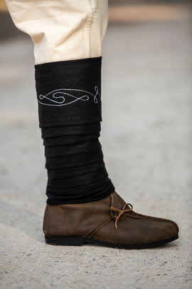 Beinwickel Duco, schwarz, Wollmischung