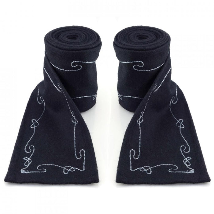 Leg wrappings Duco, black, wool mix