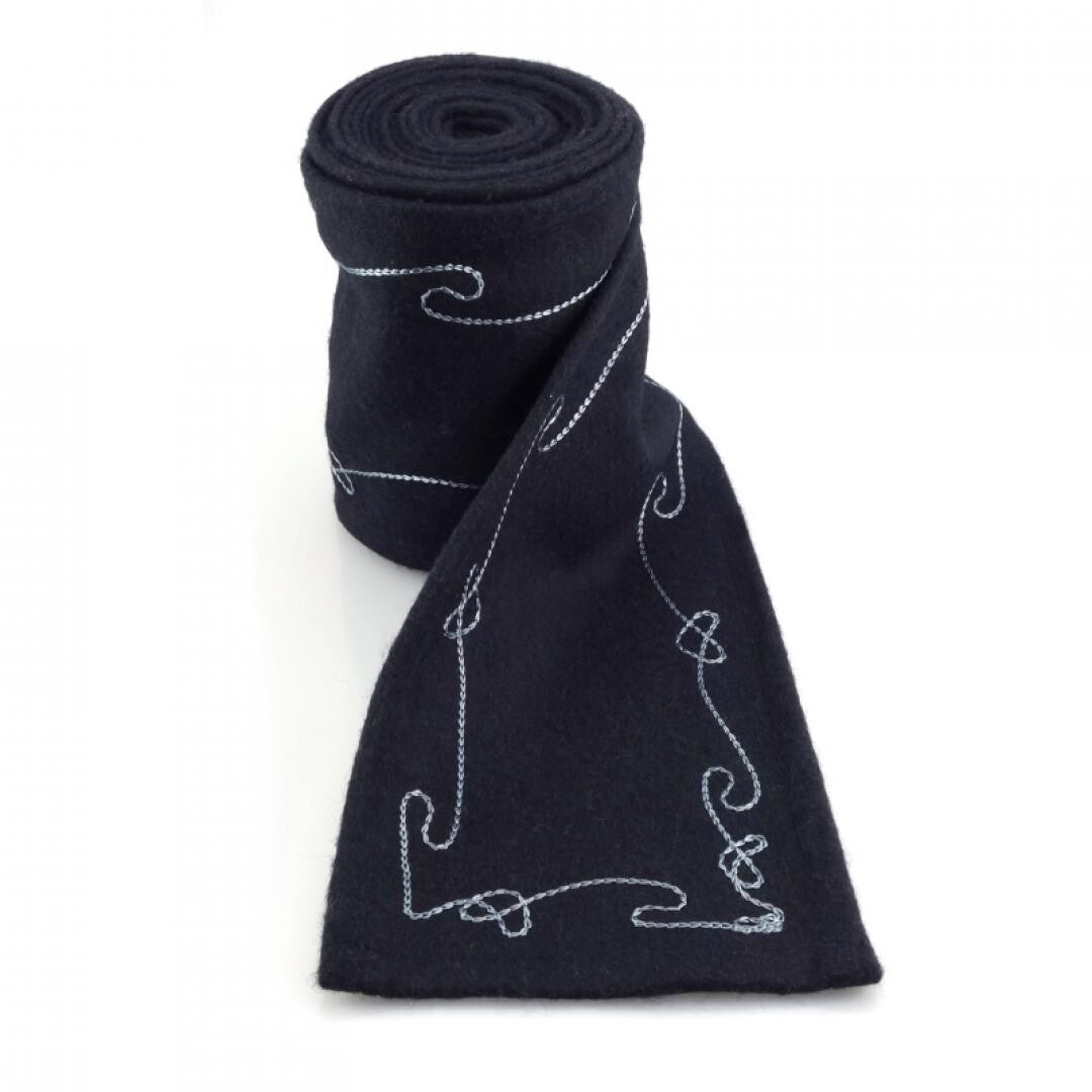 Leg wrappings Duco, black, wool mix