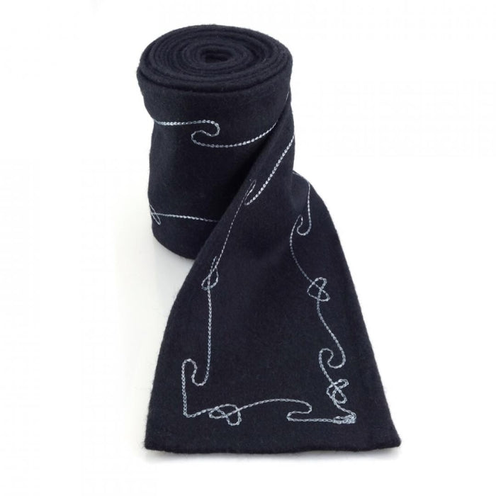 Leg wrappings Duco, black, wool mix
