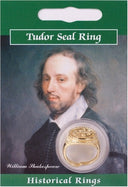 Tudor zegelring W.S., verguld tin